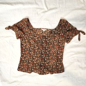 E&M floral shirt